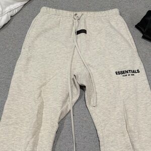 Essentials Cream Track Pants